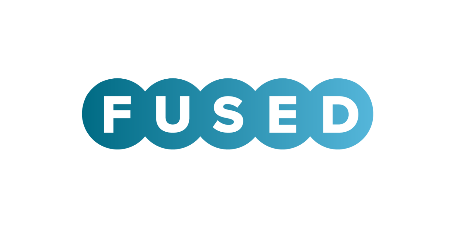 A teal gradient version of the Fused logo